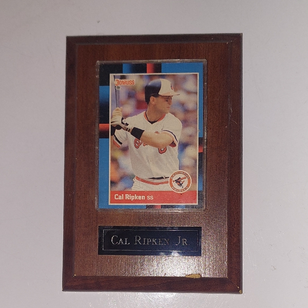 Cal Ripken Jr. Baseball Card Plaque